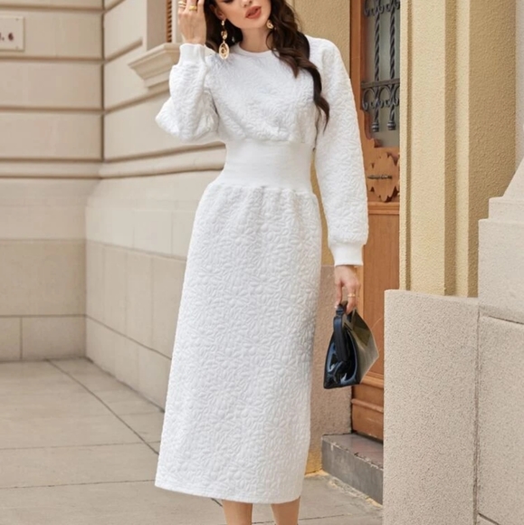 Farah Textured Sweater Dress - Picture 2 of 8